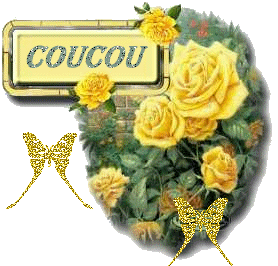 Gif animé coucou fleurs