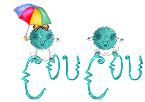 Gif animé coucou peluche