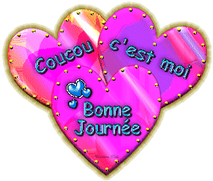 Gif animé coucou c'est moi coeur