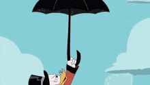 Gif animé Picsou parapluie