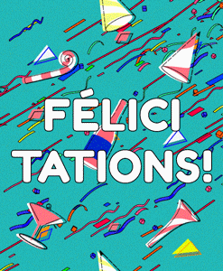 Gif animé félicitations