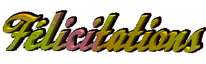 toutes mes félicitations
