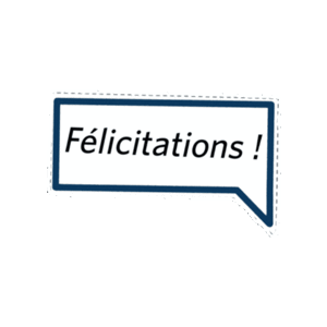 Gif animé toutes mes félicitations