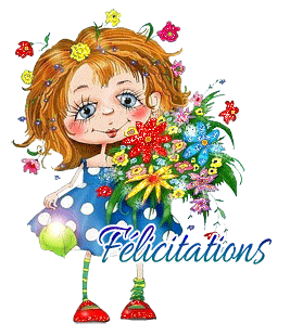 Gif animé mes félicitations