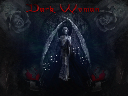 Gif animé gothique dark woman