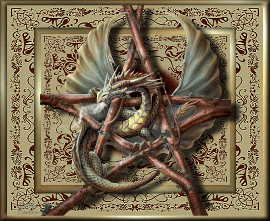 Gif animé goth dragon