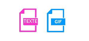 texte en gif animé