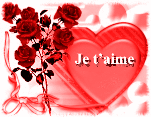 Gif animé je t'aime coeur