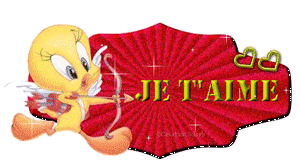 Gif animé je t'aime Titi