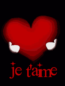Gif animé je t'aime calins