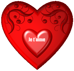 Gif animé je t'aime fleurs