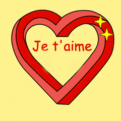 Gif animé je t'aime papillon