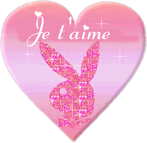Gif animé je t'aime play boy