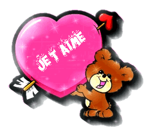 Gif animé je t'aime ourson