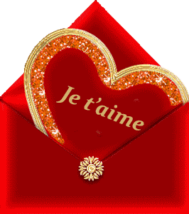 Gif animé je t'aime carte