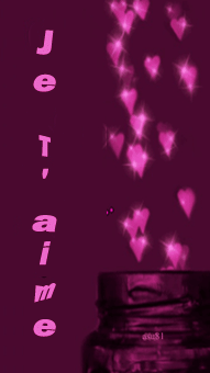 Gif animé je t'aime en roses