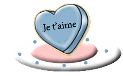 Gif animé je t'aime coeur bleu