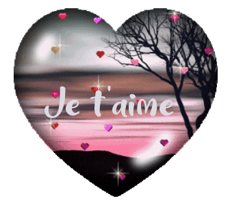 Gif je t'aime pluie de coeurs