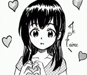 Gif je t'aime fille