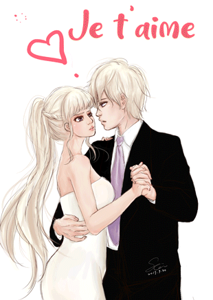 Gif animé je t'aime danse