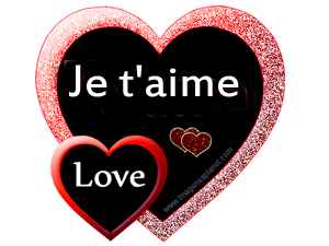 Gif animé je t'aime love