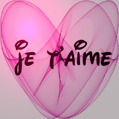 Gif animé je t'aime coeur pastel