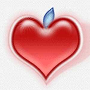 Gif animé je t'aime coeur et rose