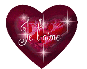 Gif animé je t'aime étoiles