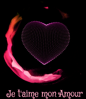 Gif animé je t'aime mon amour coeur
