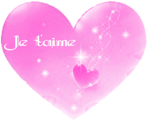 Gif animé je t'aime coeur pastel