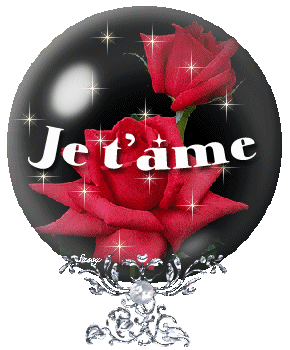 Gif animé je t'aime boule