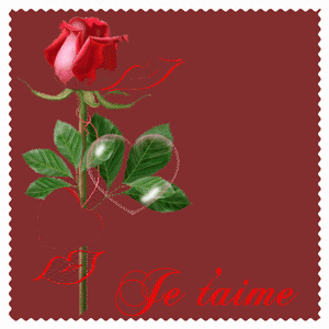 Gif animé je t'aime bisous