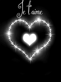 Gif animé je t'aime brillant