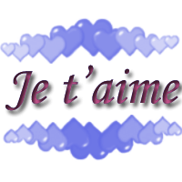 Gif animé je t'aime nuages de coeurs