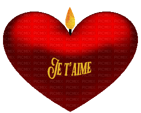 gif animé je t'aime bougie