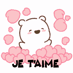 gif animé je t'aime nounours
