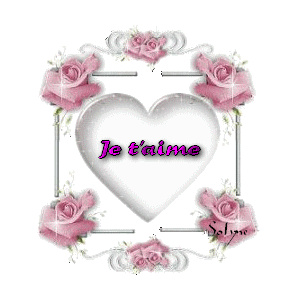 Gif animé je t'aime coeur blanc