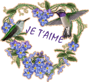 gif animé je t'aime fleurs