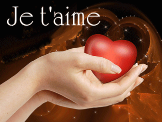 Gif animé je t'aime coeur