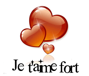 Gif animé je t'aime fort