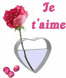 Gif animé je t'aime roses roses