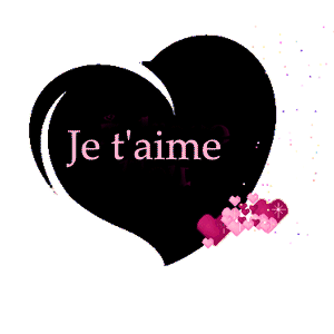 Gif animé je t'aime coeur