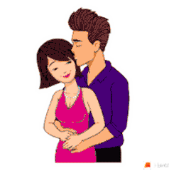 Gif animé je t'aime coeur en coeurs