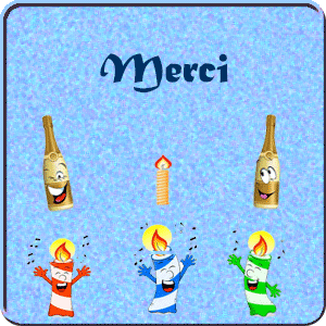 Gif animé merci carte bleu