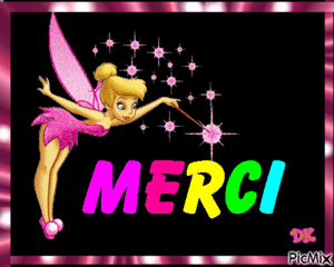 Gif animé merci fée clochette