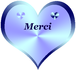 Gif animé merci coeur bleu