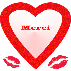 Gif merci coeur