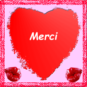 Gif merci coeur dans cadre