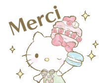 Gif merci Hello Kitty
