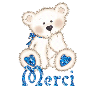Gif animé merci ours blanc
